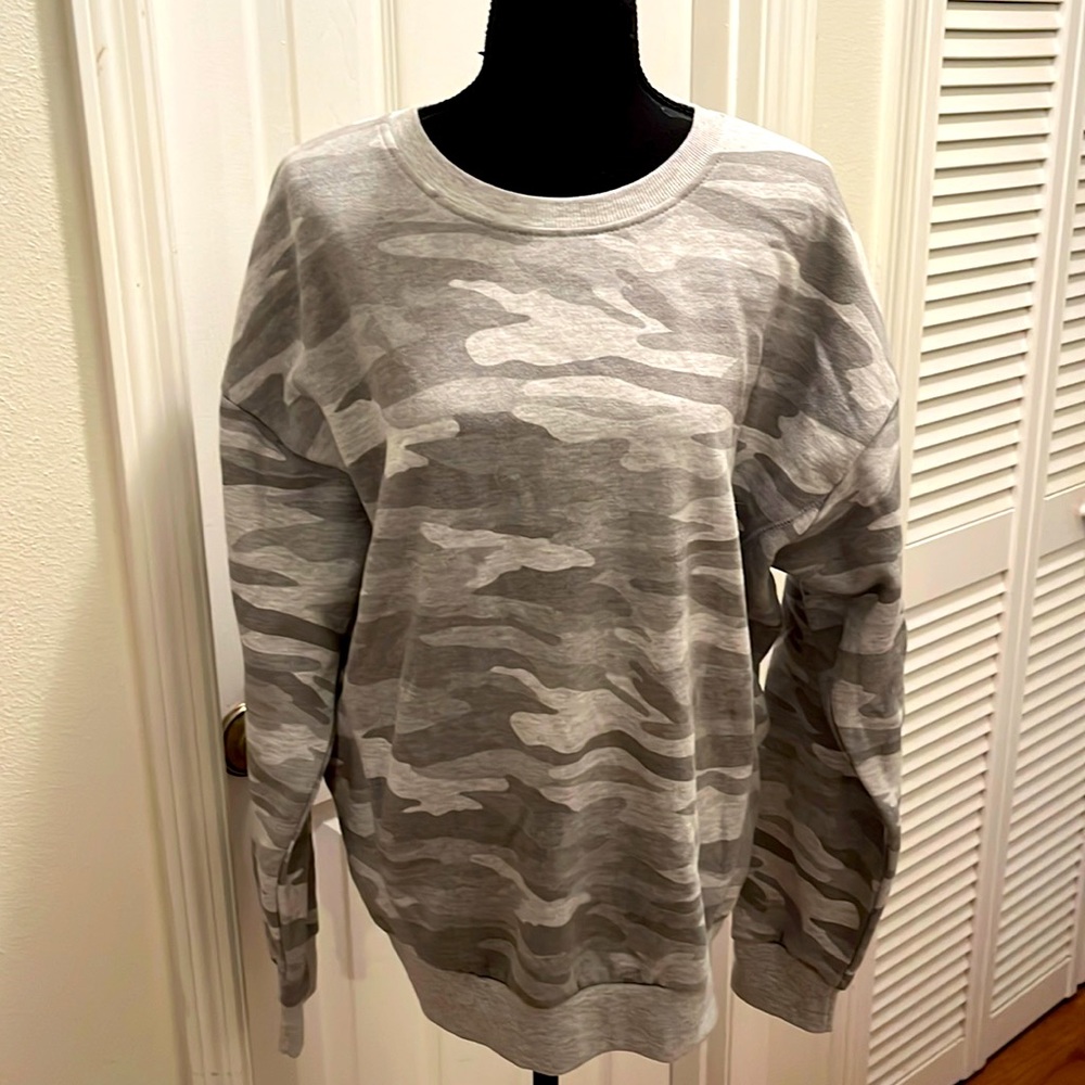 Reflex gray camo ultra soft sweatshirt